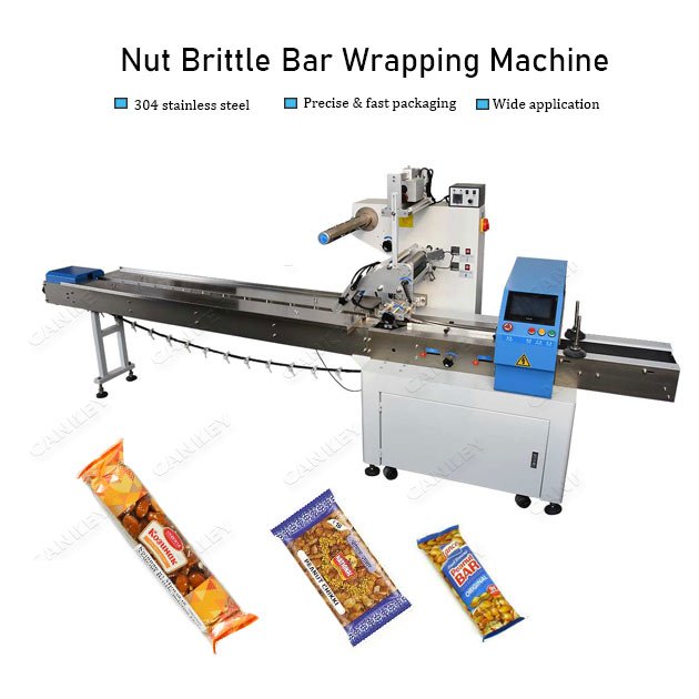 nut brittle bar packing machine for sale