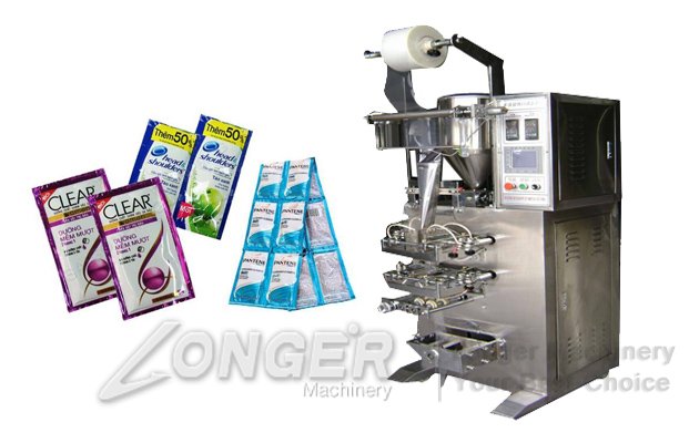 Shampoo Sachet Filling Packing Machine|Sauce Sachets Filling Machine