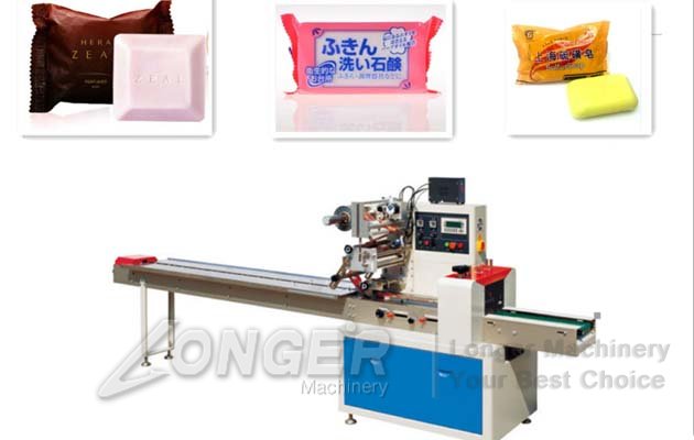 Flow Wrap Machine For Soap|Pillow Type Soap Packing Machine