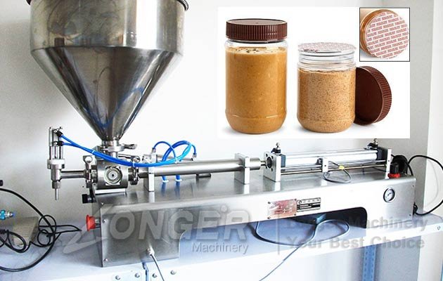 Peanut Butter Filling Machine|Table Top Jam Cream Filling Machine