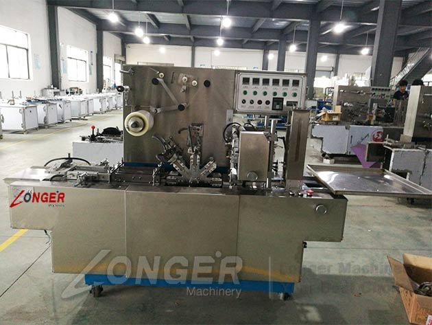 Automatic Cosmetic Box Wrapping Machine With Cellophane Film