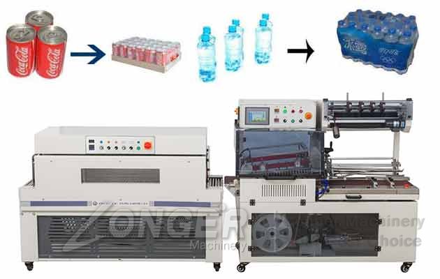 Automatic L-type High Speed Shrink Packaging Machine|Bottles Shrink Wrapping Machine
