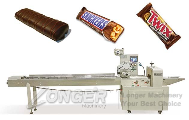 Chocolate Bar Wrapping Machine|Pillow Type Granola Bar Packaging Machine