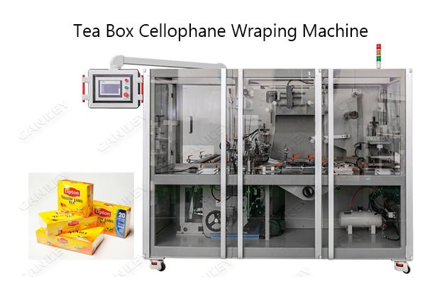 High Speed Tea Box Cellophane Overwrapping Machine With Tear Type