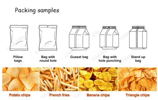 snack chips packing machine