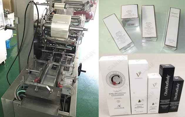 overwrapping machine for cosmetic box