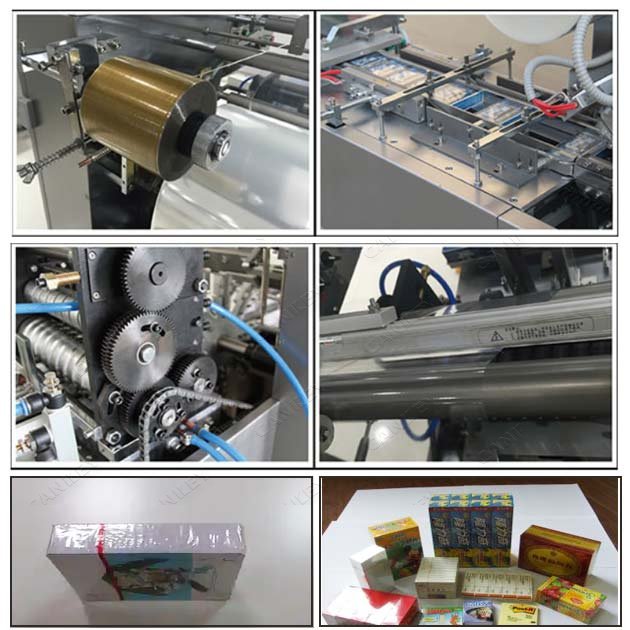 automatic cellophane over wrapping machine