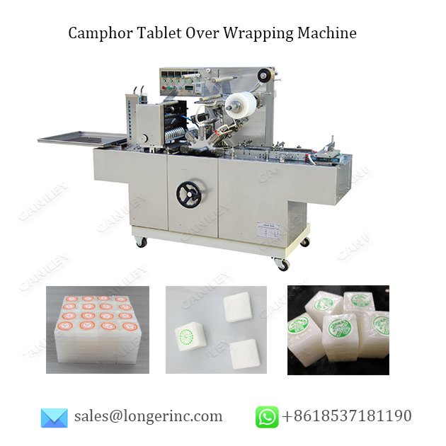 camphor tablet over wrapping machine