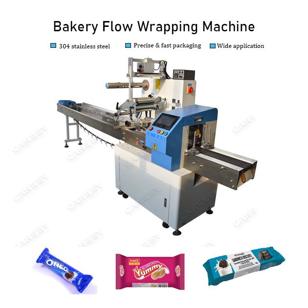 biscuit bakery flow wrapping machine